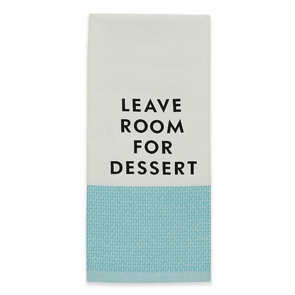 Kate Spade Leave Room For Dessert Kitchen Towel - Picture 2 of 3
